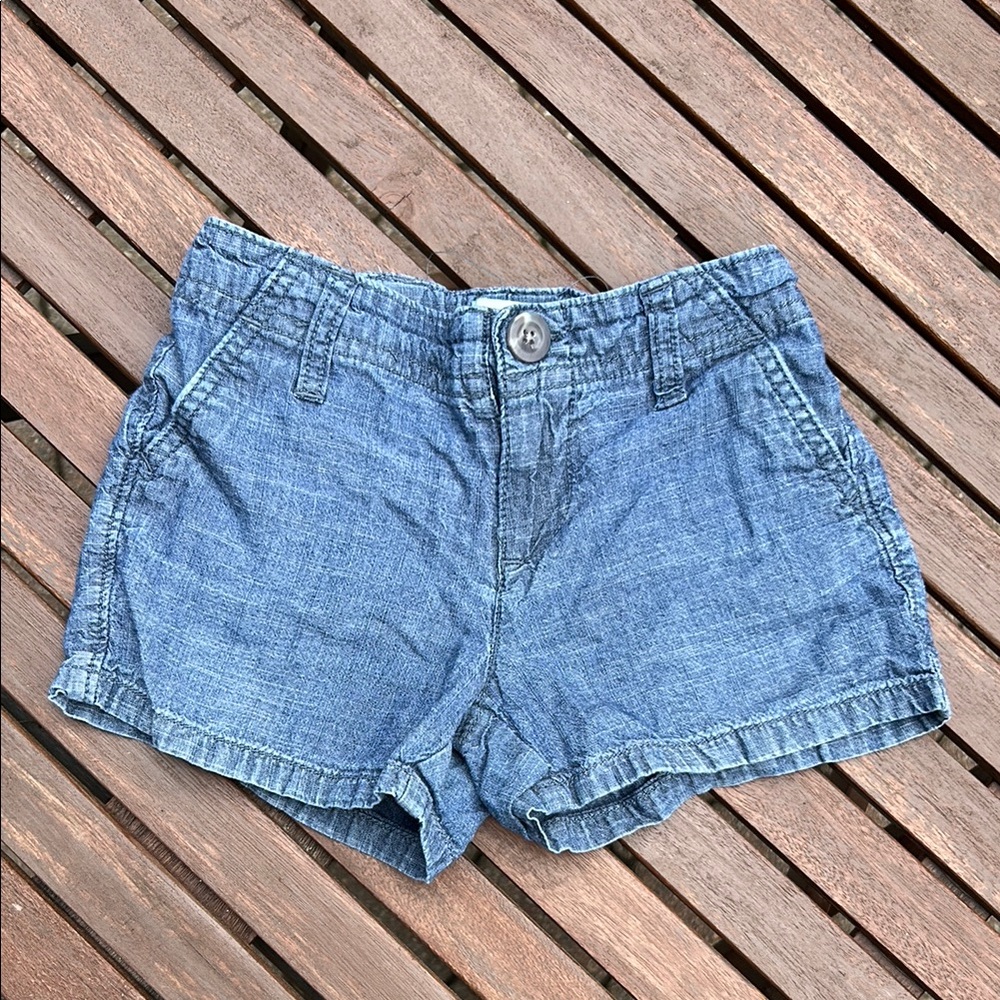 Old Navy Toddler Girls Blue Denim Shorts size 6